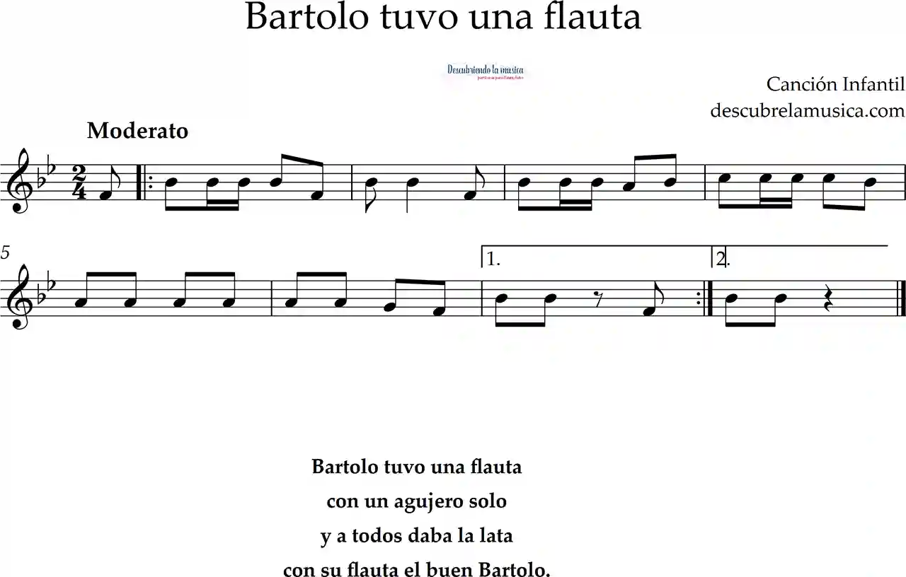 Bartolo tuvo una flauta