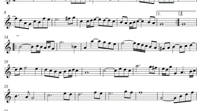 Aria número 3 de Bach para flauta dulce