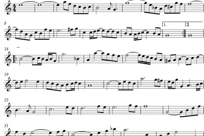 Aria número 3 de Bach para flauta dulce