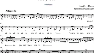 Partitura del Vito y Olé