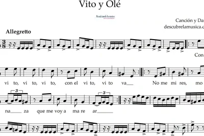Partitura del Vito y Olé