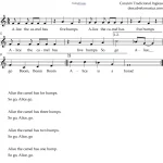 Alice The Camel. Canción Infantil Inglesa para flauta dulce