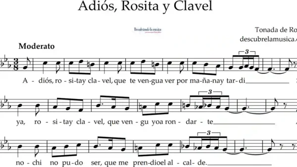 Adiós, rosita y clavel