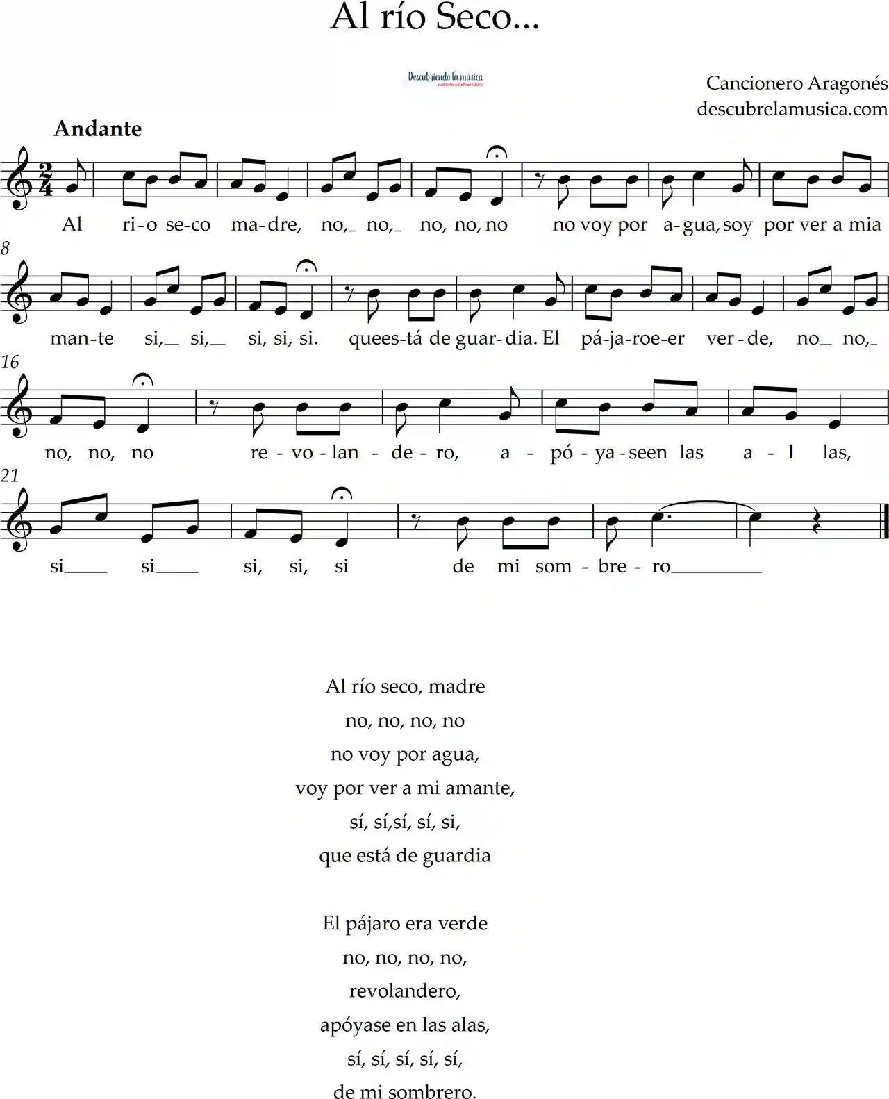 Al río seco
