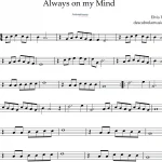 Always on My Mind para flauta dulce