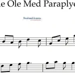 Lille Ole Med Paraplyen. Canción Popular Danesa para flauta dulce