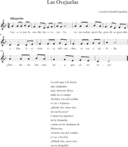 Las Ovejuelas. Partitura para flauta dulce Las Ovejuelas. Partitura para flauta dulce