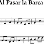 Partitura de al pasar la barca