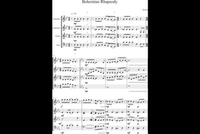 Bohemian Rhapsody Partitura