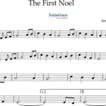 The First Noel. Partitura para flauta dulce