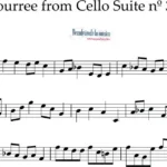 Bourree para Cello Suite nº 3 de Juan Sebastián Bach