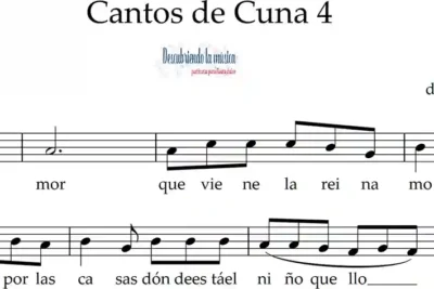 Canción de Cuna andaluza. Partitura para flauta dulce