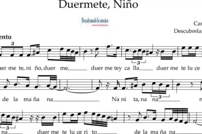 Duérmete Niño. Partitura para flauta dulce