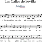 Las Calles de Sevilla. Melodía para flauta dulce