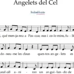 Angelets del Cel. Melodía para Flauta dulce