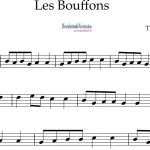 Les Bouffons. Partitura para flauta dulce