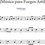 Minuet de Handel. Música para los fuegos artificiales