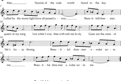Imagen de la partitura de Beautiful Dreamer