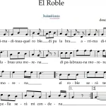 El Roble. Melodía tradicional para flauta dulce