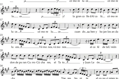 Imagen de la Partitura Caracoles