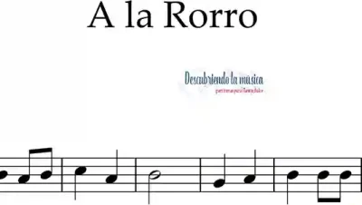 A la rorro. Partitura para flauta dulce
